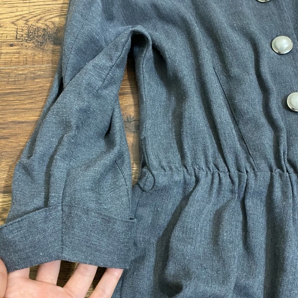 Retro vintage midi dress with belt - Picture 12 of 16